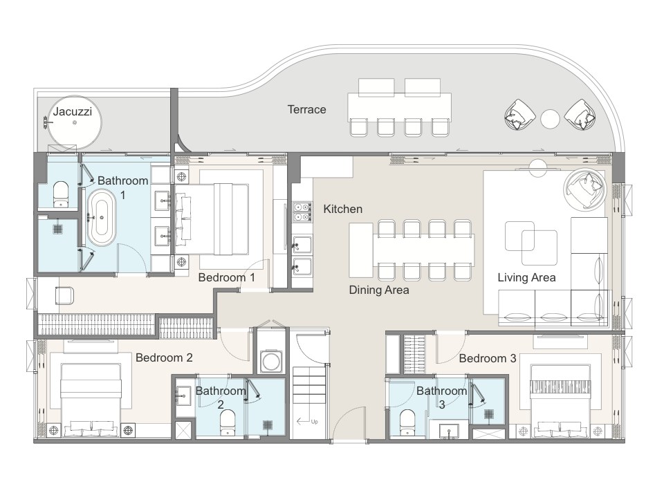 3br Penthouse  V4